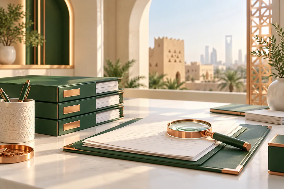 ملفات منظمة ومراجعة المستندات الرقمية