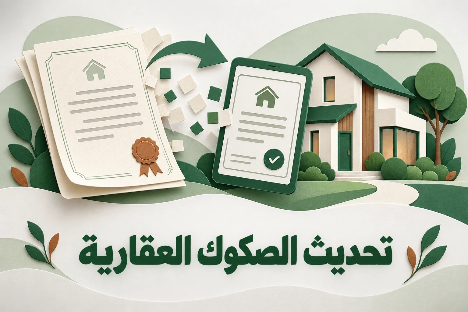 تحديث الصكوك العقارية
